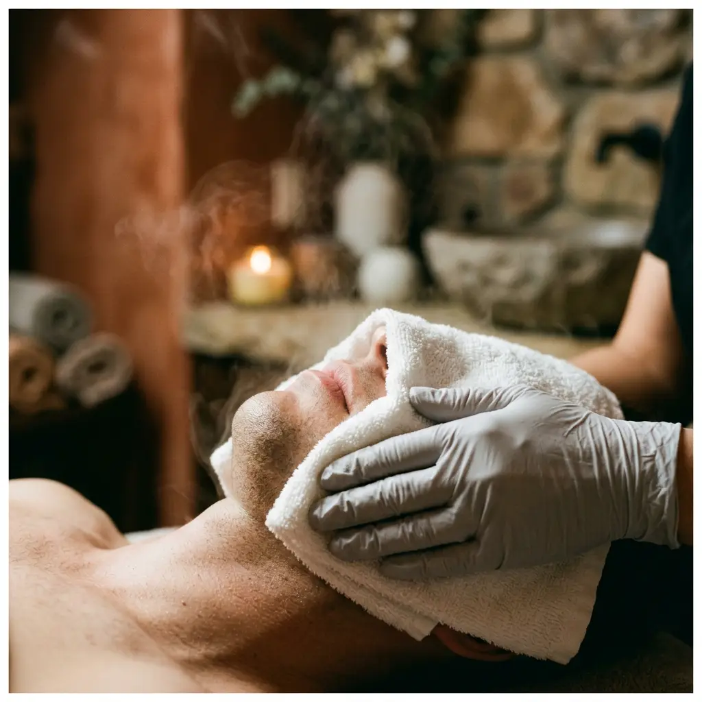 Facial cleanse before gua sha lifting — the $70 first rung at D4 Season Shoreline