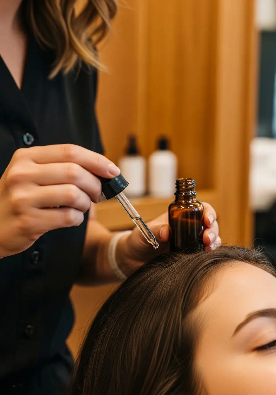 Aura scalp treatment with serum and blow-dry at D4 Season near Edmonds, WA
